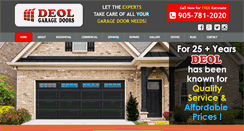 Desktop Screenshot of deolgaragedoors.com